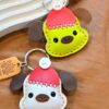 Santa Puppy Keyrings